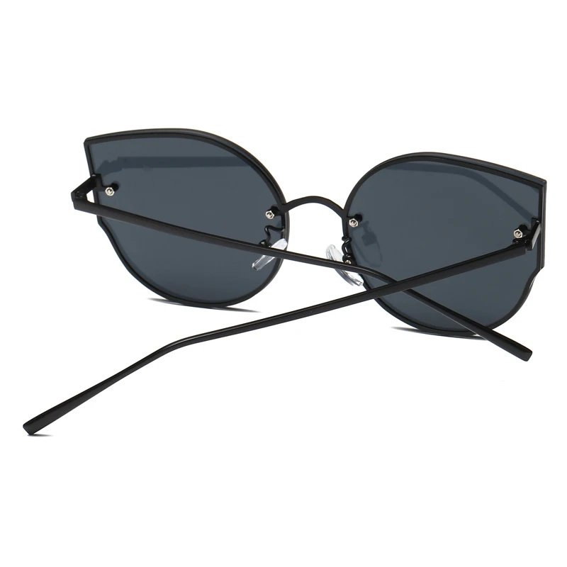 Кошачий глаз солнцезащитные очки Для женщин без оправы Брендовая Дизайнерская