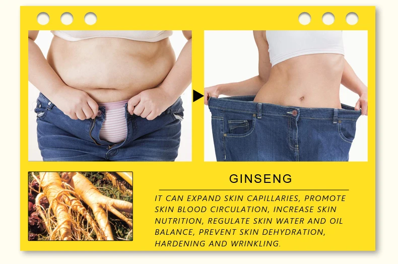 

OEDO Hyaluronic Acid Ginseng Slimming Cream Reduce Cellulite Lose Weight Burning Fat Slimming Cream Health Care Burning Creams