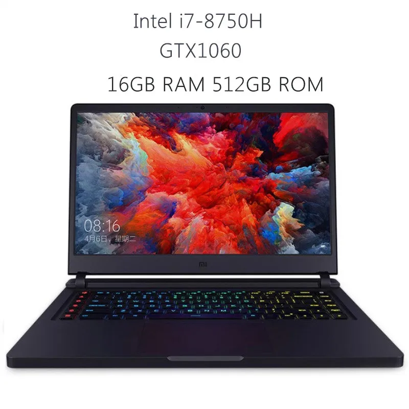 i7 8750H 16GB 512GB Xiaomi mi ноутбук Ga mi ng 15,6 ''Windows 10 Intel Core i7-8750H Hexa Core GTX 1060 16 Гб ОЗУ 256 ГБ/512 Гб ПЗУ ноутбук двойной WiFi BT - Цвет: i7 8750H 16GB 512GB