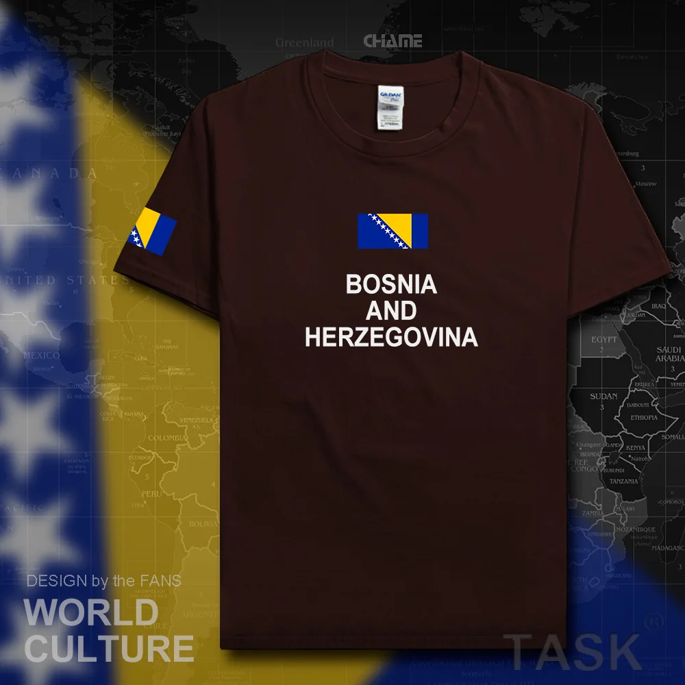 Мужская футболка из 100% хлопка с надписью сборной нации |