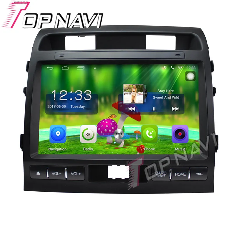 

Topnavi 10,1 ''четырехъядерный Android 6,0 Автомобильный GPS навигатор для TOYOTA Cruiser 2009 2010 2011 Радио Аудио мультимедиа, без DVD