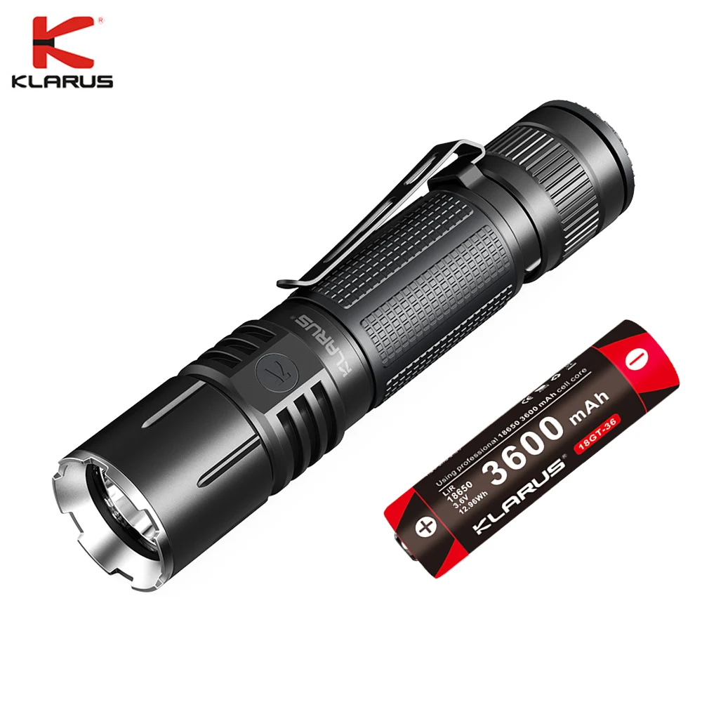 Klarus 360X1 LED Flashlight CREE XHP35 HD 1800 lumen Tactial Flashlight Beam throw 246 meter with 3600mAh li Battery