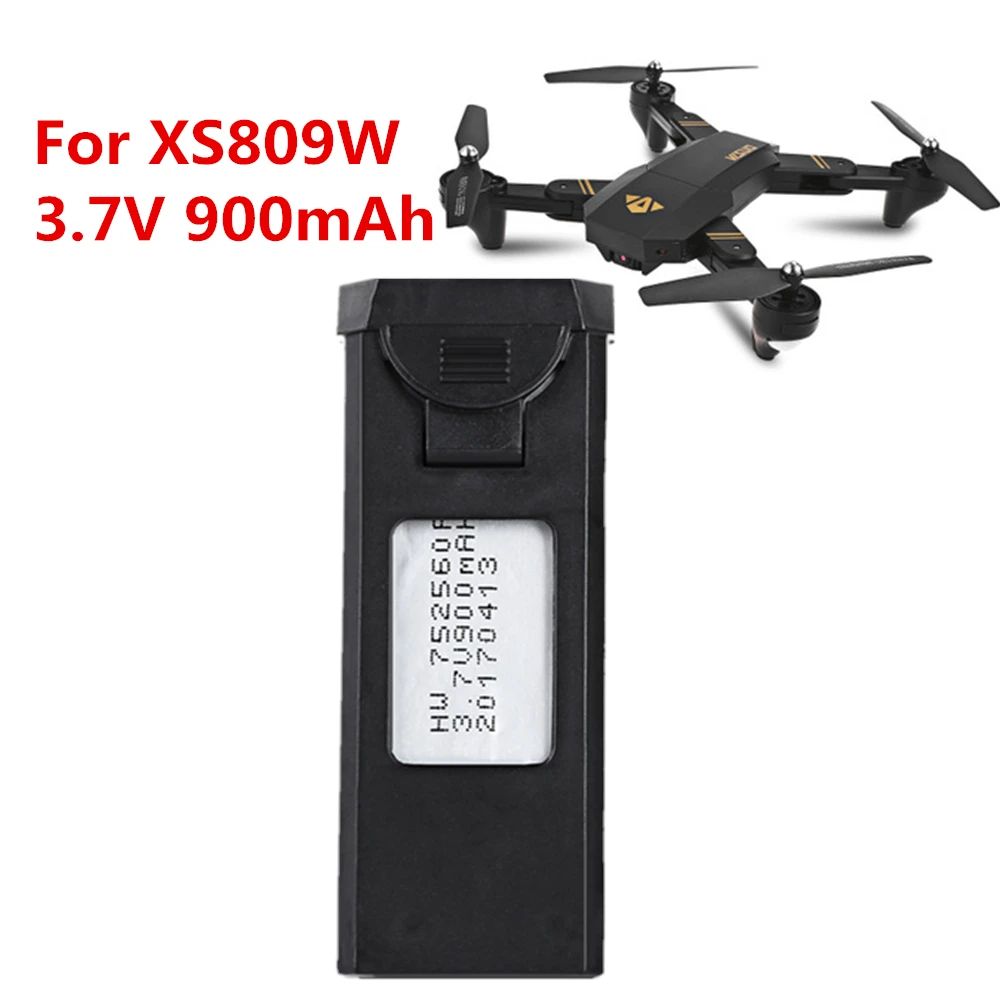 Радиоуправляемый квадрокоптер VISUO XS809HW XS809W запасные части аксессуары 3 7 В 900 мА/ч
