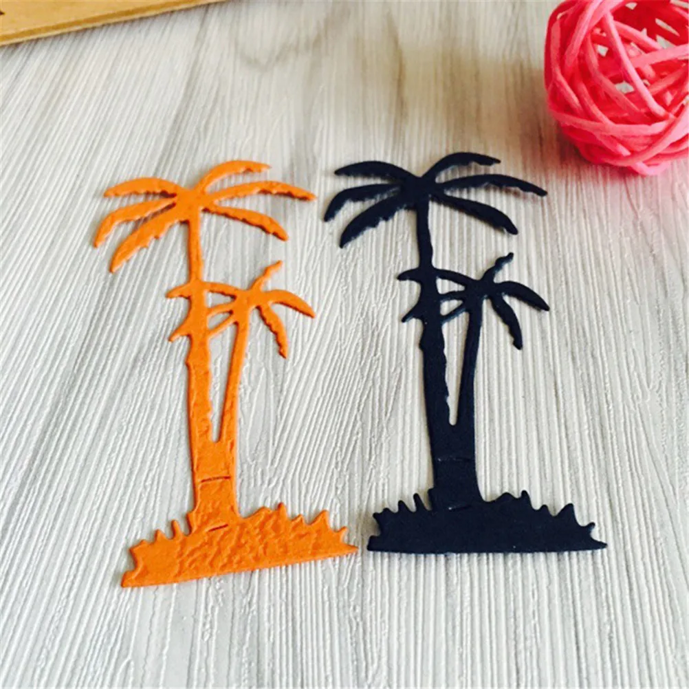 Металлический трафарет с кокосовым деревом альбом сделай сам для скрапбукинга