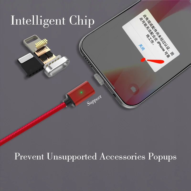 GARAS usb type C/Micro USB/для iphone Магнитный кабель USB-C/type-C быстрое зарядное устройство магнитный кабель для iphone/ipad кабель для мобильного телефона