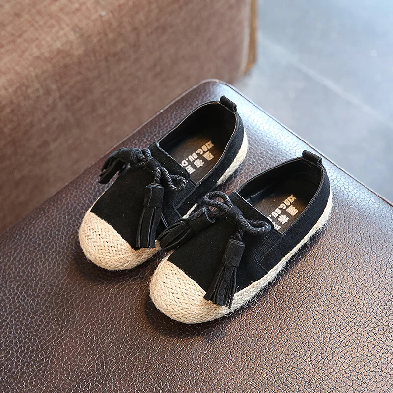 LIULIVERSON~Autumn Kids Casual Leather Shoes for Baby Boys British Flats Fringes Sneakers Girls Fisherman Sports Shoe | Детская одежда