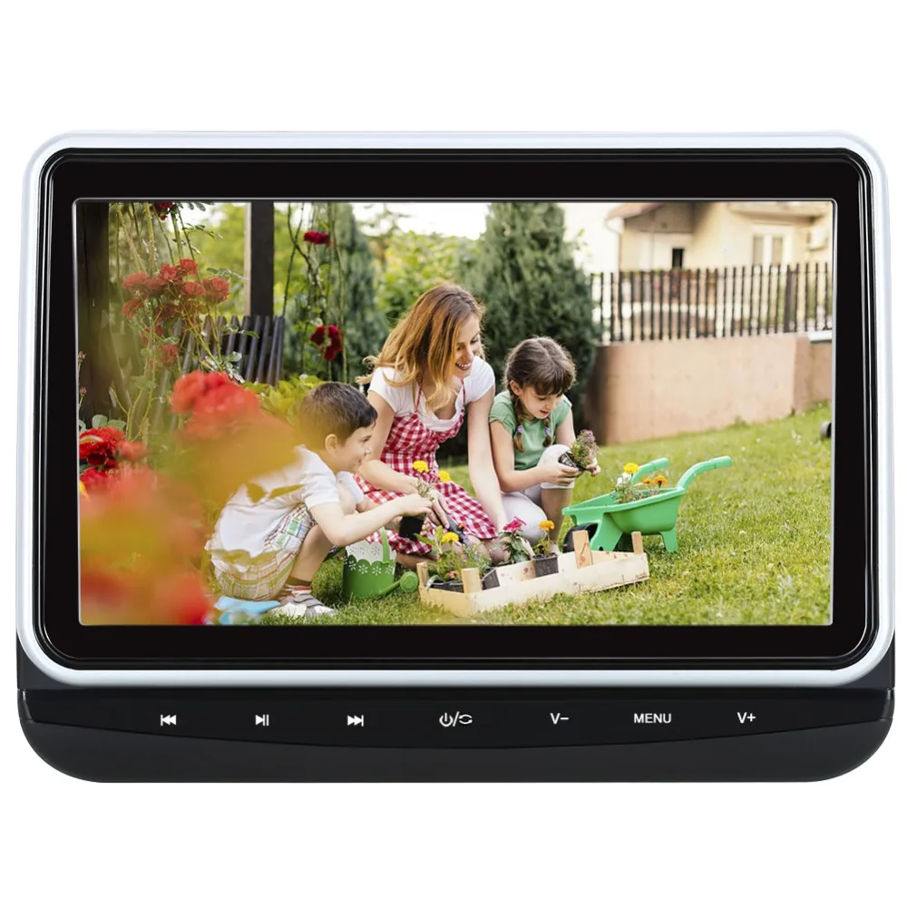 Тыква 10 1 ''подголовник автомобиля dvd плеер HD светодиодный TFT экран с HDMI портом