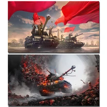 Постеры печати на холсте игра Мир танков Картина украшение