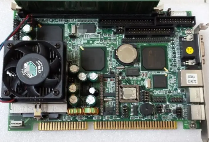 100% OK оригинальная IPC ISA плата NuPRO 596 REV. B1 Промышленная материнская полуразмера CPU
