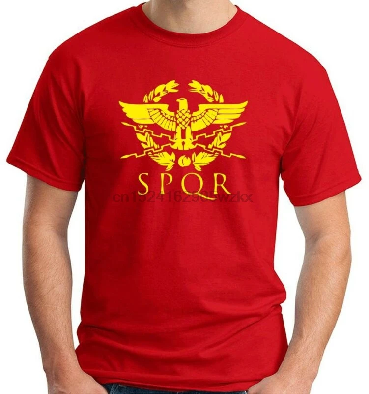Футболка MAGLIA maglietta UOMO TUM0067 ROMA S. P. Q. R. SPQR | Мужская одежда