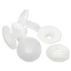 50 комплектов белых шарниров для изготовления игрушечных кукол, 20 мм x 20 мм 20 мм x 5 мм