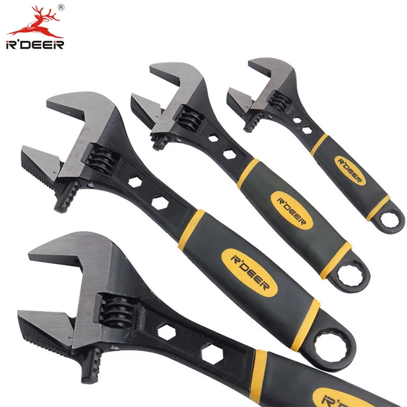 1 шт. универсальный гаечный ключ 6/8/10/12 дюймов|adjustable wrench spanner|universal wrenchadjustable |