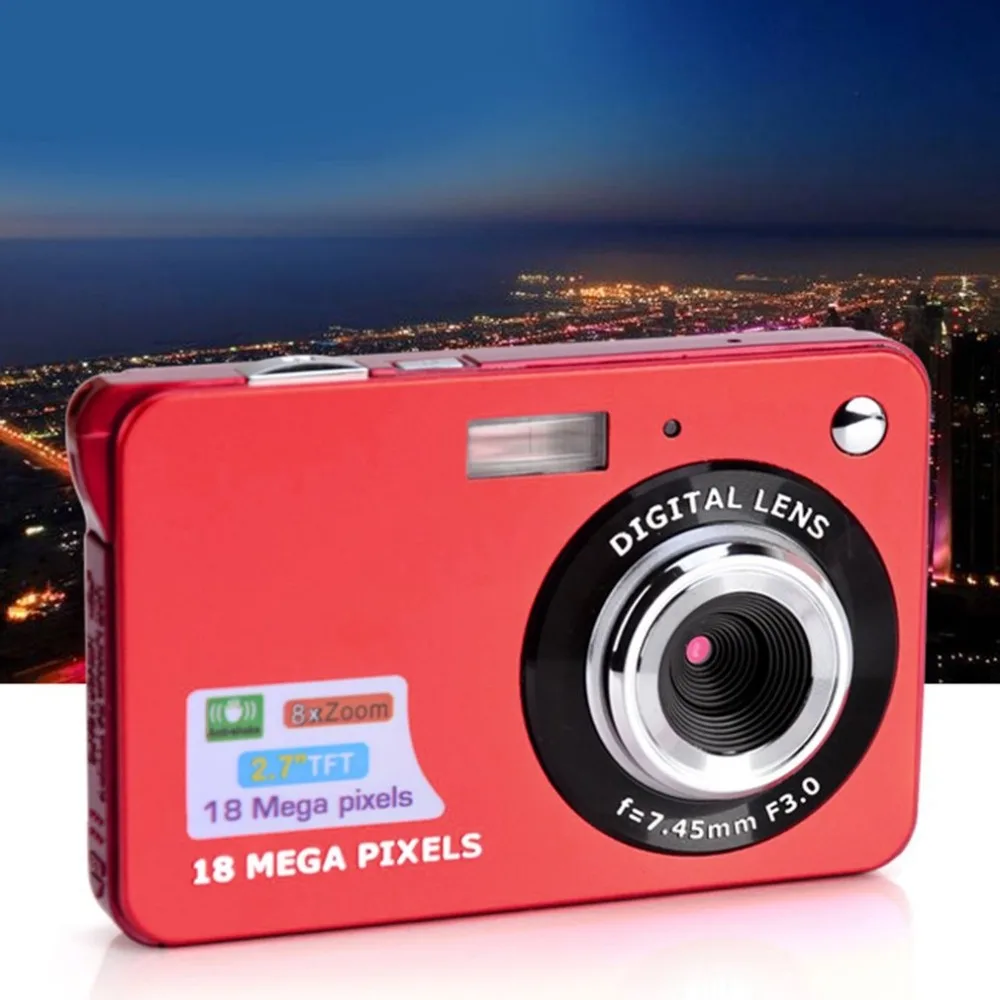 2.7 Inch TFT LCD Display 18MP 720P 8x Zoom HD Digital Camera Anti-Shake Camcorder Video CMOS Micro Camera Children Gift