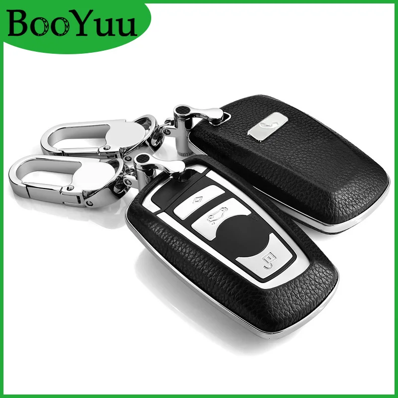 Чехол для ключей BooYuu Fantasy 6 видов цветов из воловьей кожи + ABS BMW 1 2 3 4 5 7 Series All X3 X4 2009