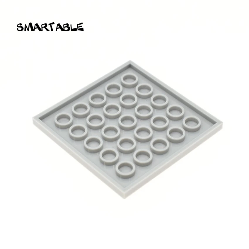 Smartable Tile 6x6 с пазами строительные блоки MOC детали DIY игрушки для детей креативные