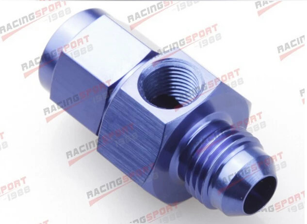 4AN AN4 male to-4AN female с 1/8 &quotNPT gauge port adapter fuel BLUE | Автомобили и мотоциклы