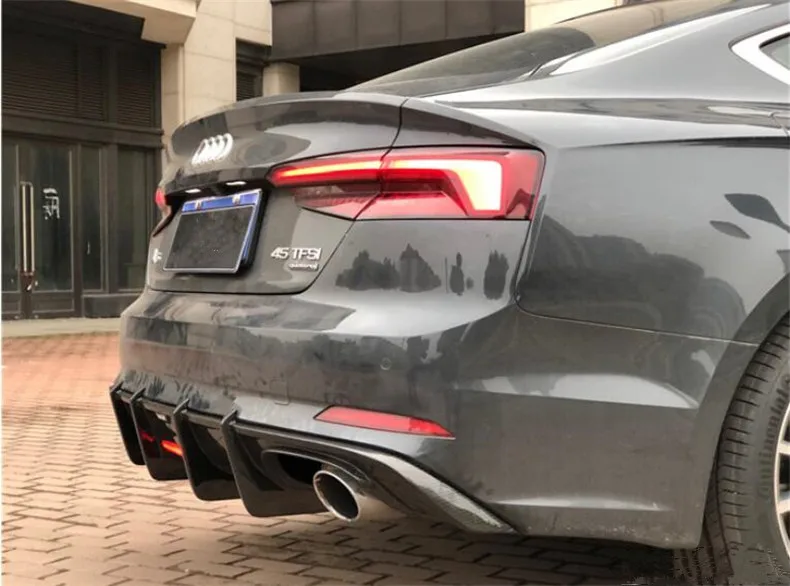 Задний спойлер из углеродного волокна для Audi A5 S5 Sportback высококачественный диффузор заднего бампера авто аксессуары