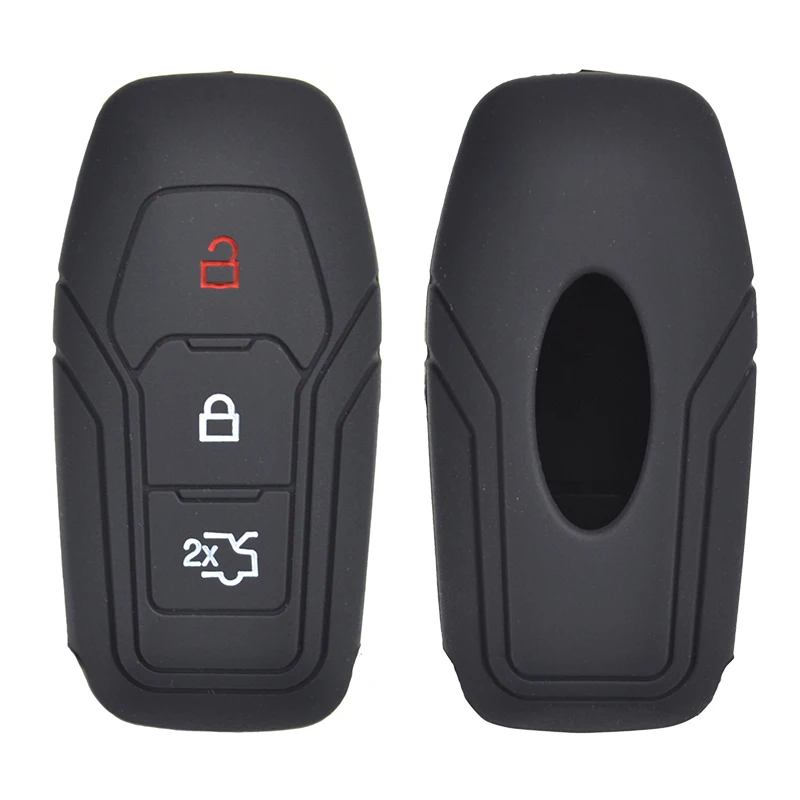 Силиконовый автомобильный пульт дистанционного управления с 3 кнопками