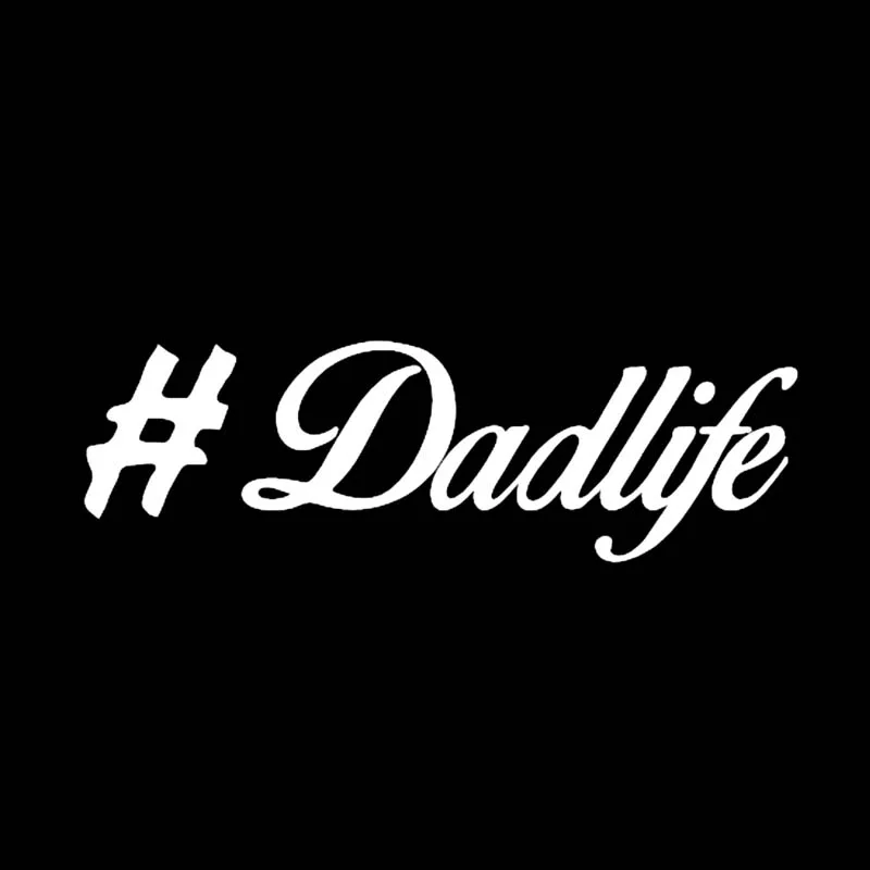 QYPF 12.7CM*4CM Dad Life Baby On Board Child Cute Vinyl Sticker Car Decals Black Sliver C14-0134 | Автомобили и мотоциклы