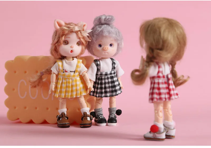1Pcs pleated skirt Doll Skirt Clothes Accessories for 1/12 bjd | Игрушки и хобби