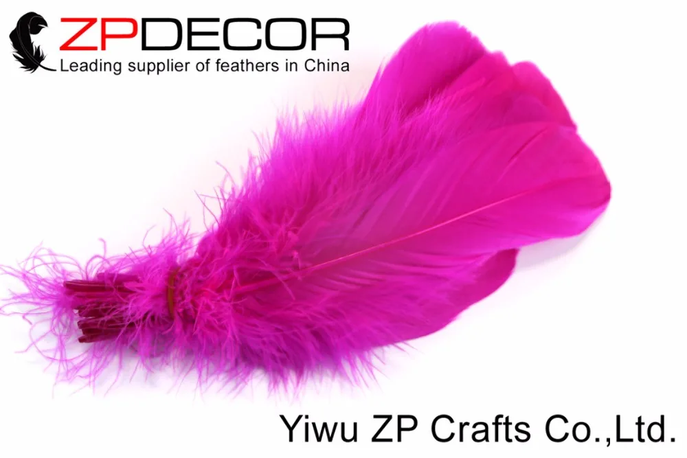 ZPDECOR перо от производителя 200 шт./лот красивые фуксия Гусь Nagoire свободные перья