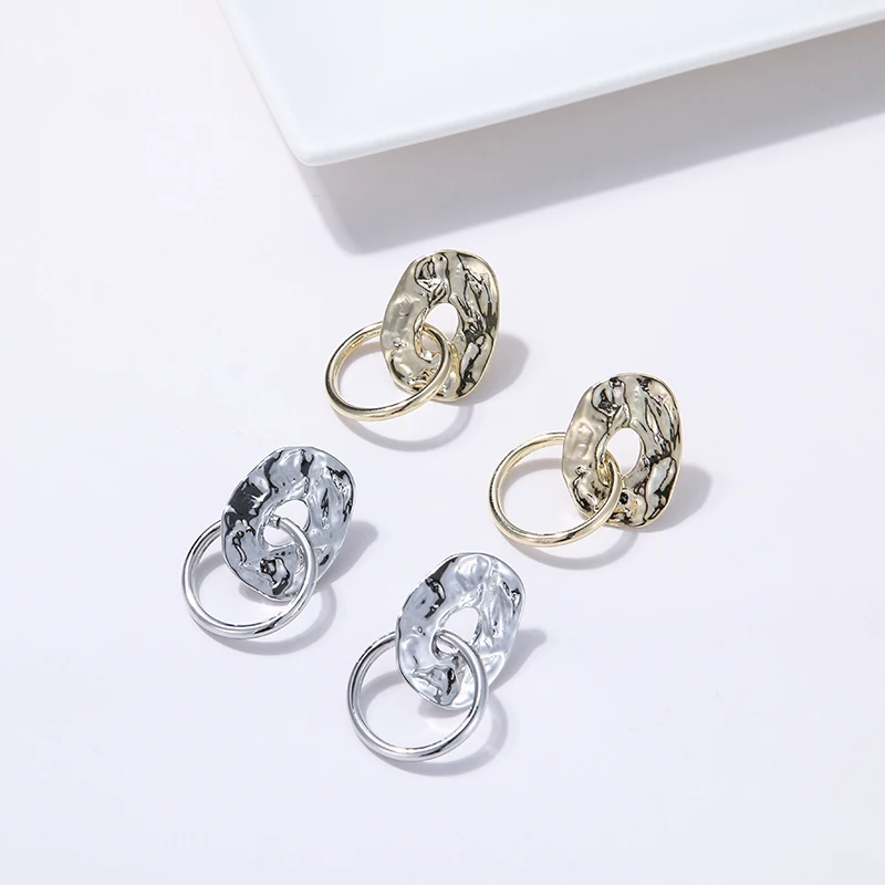 Женские серьги подвески Yhpup популярные металлические из цинкового сплава