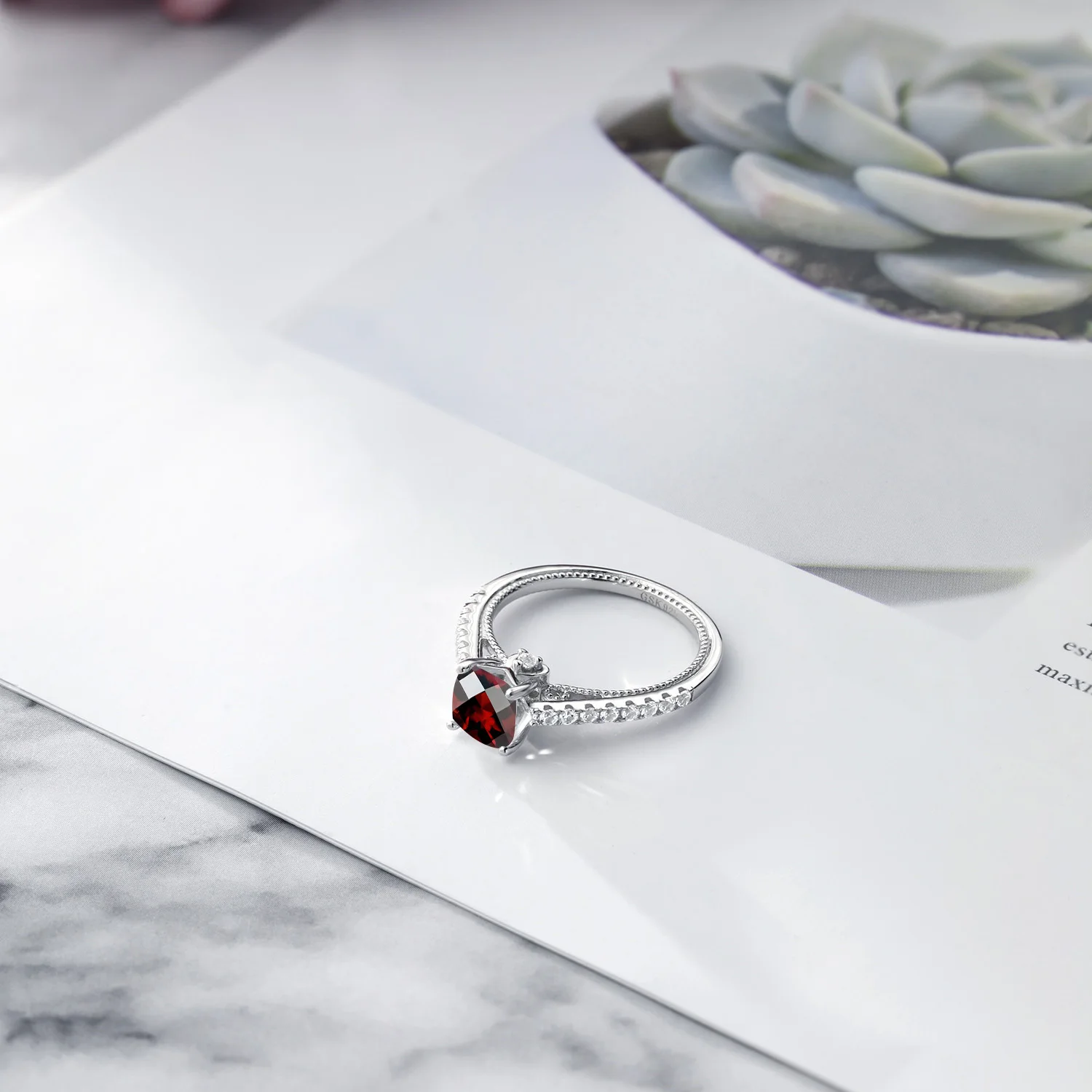 1 22 Ct подушка шахматная доска красный гранат белый создан сапфир 925 серебряное