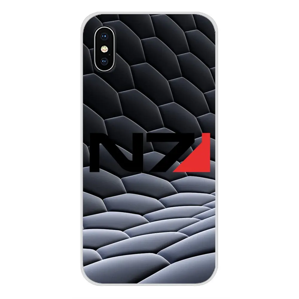 Прозрачные чехлы из ТПУ с эффектом массы N7 логотип Броня для Apple iPhone X XR XS MAX 4 4S 5 5S 5C