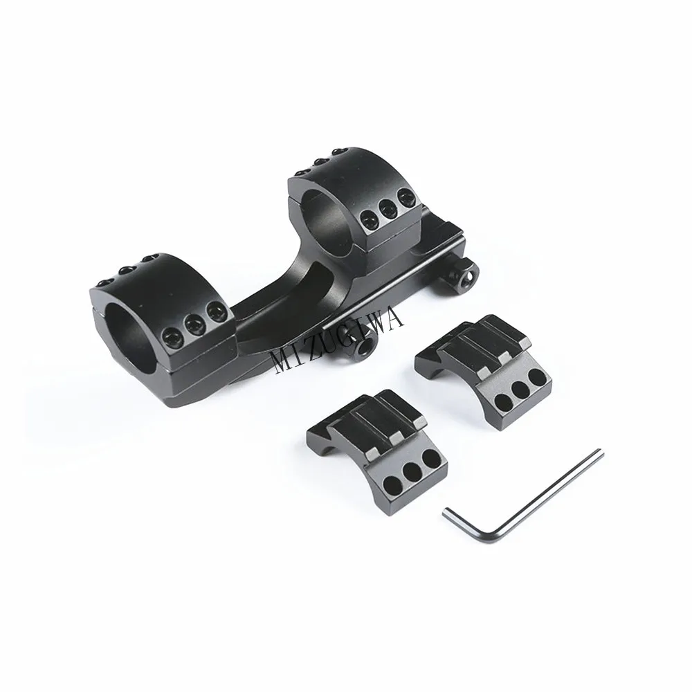 Сверхмощный 1 дюйм 25,4 мм двойные кольца консольный плоский верх Weaver Forward Reach Rifle Scope Mount 20 мм Picatiiny Rail Base охотничий