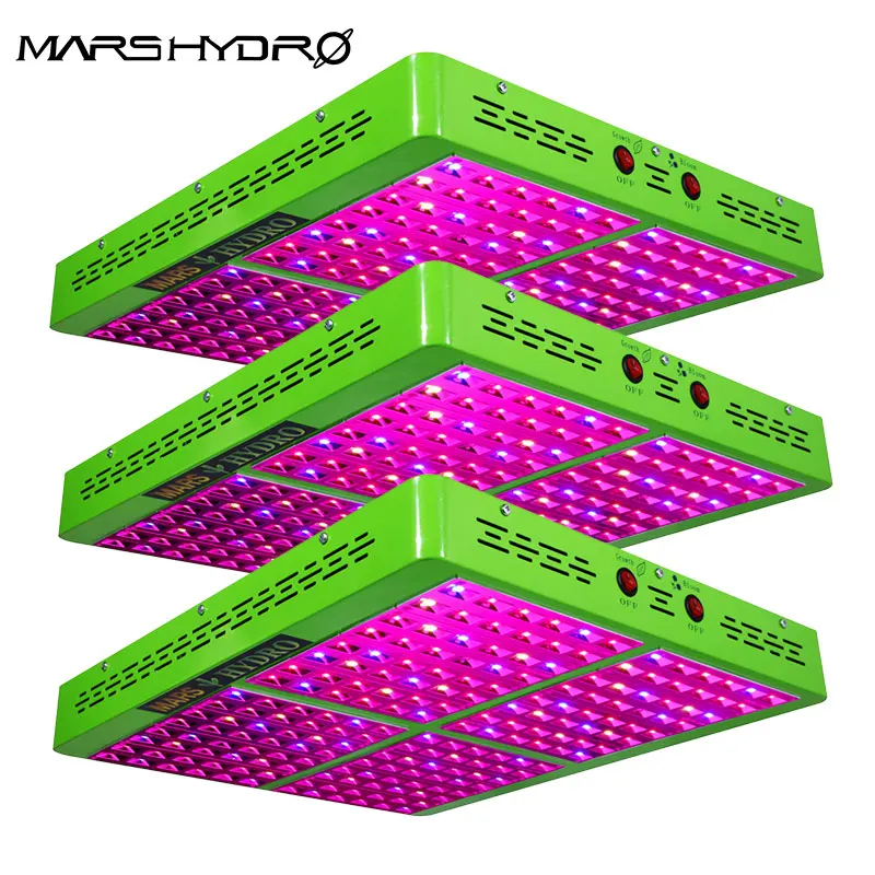 Mars Hydro, 3 шт., отражатель, 1000 Вт, светодиодный, полный спектр, светильник для выращивания, гидропоники, светильник для выращивания растений в помещении, садовый светильник s