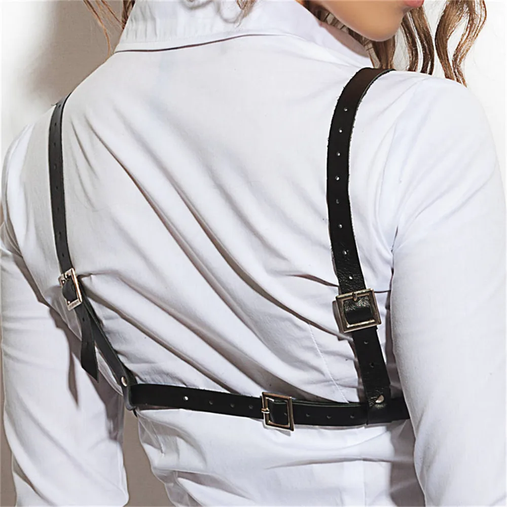 

Sexy Harajuku Handmade Punk Rock Leather Garter Belts Leg Suspenders Straps Adjustable Stockings Female Erotic Harness Belt Punk