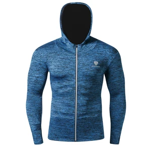 Новая Осенняя мужская компрессионная рубашка, зимняя одежда для велоспорта и фитнеса с длинным рукавом, спортивная одежда, кофты размера плюс 3XL