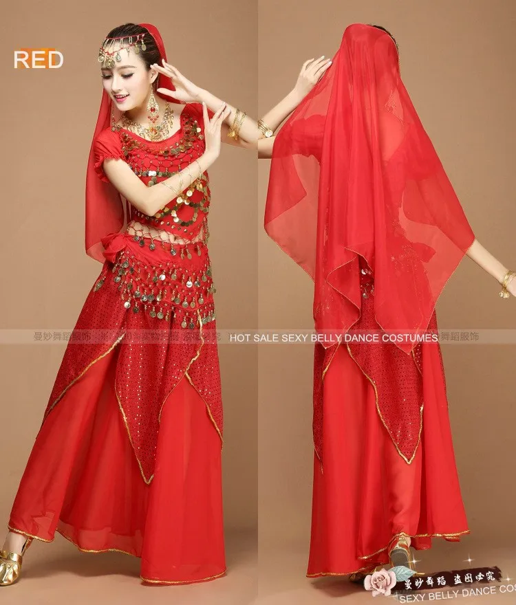 6 цветов ограниченный по времени сексуальный набор костюма для танца живота 5 шт.