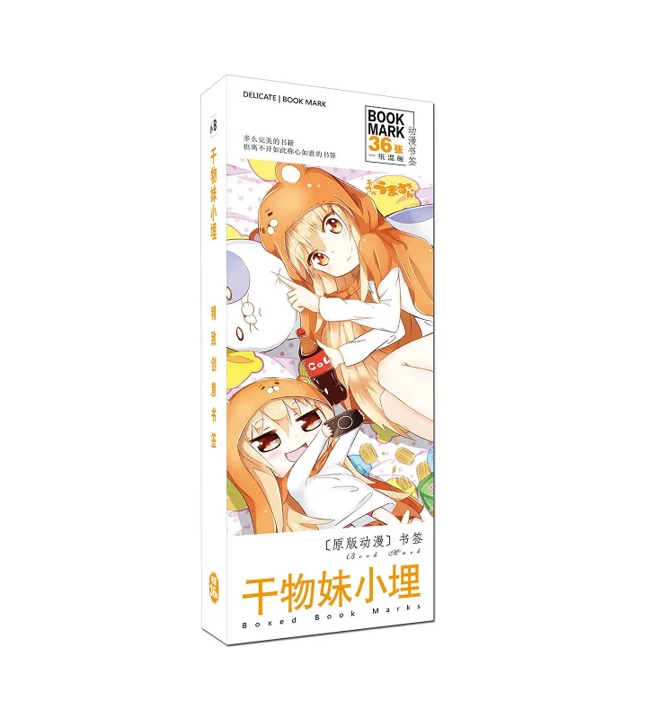 36 шт./компл. аниме Himouto! Umaru-chan Doma бумага Bookmarks держатель книги открытка подарок канцелярские принадлежности