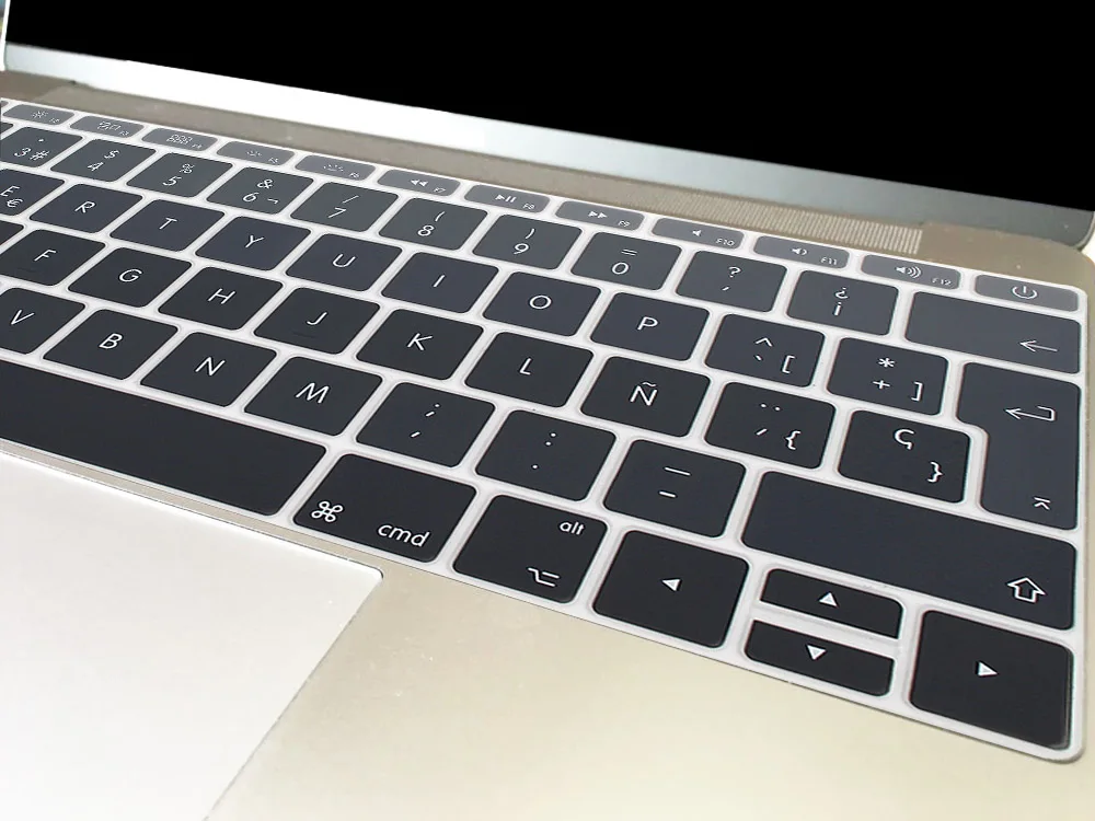 Силиконовый чехол для клавиатуры Redlai с испанской раскладкой нового Macbook 12 дюймов