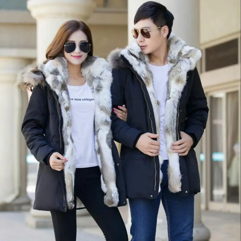 PUNKOOL Duck Down Jacket Men 2016 Winter Casual Thickening Warm Hooded Coat Faux Fur Parka Jackets | Мужская одежда