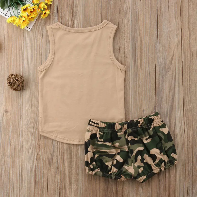 2 шт. жилет + камуфляжные шорты для мальчиков и девочек | Мать ребенок