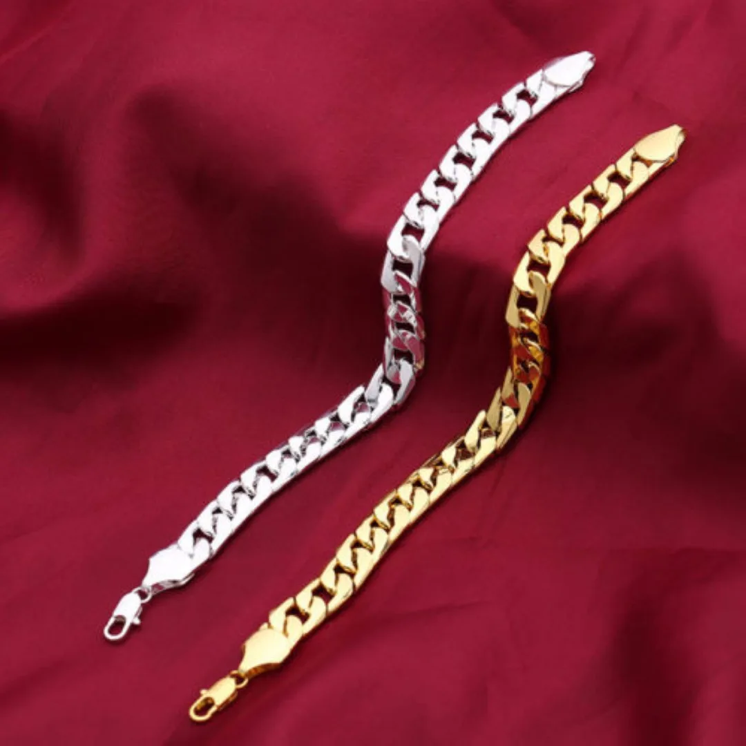 

Stainless Steel Men Women Bracelet Bangle Hip Hop Jewelry Punk Cuban Chain Punk Bracelet Rock Party Male Wrist Chain pulseira