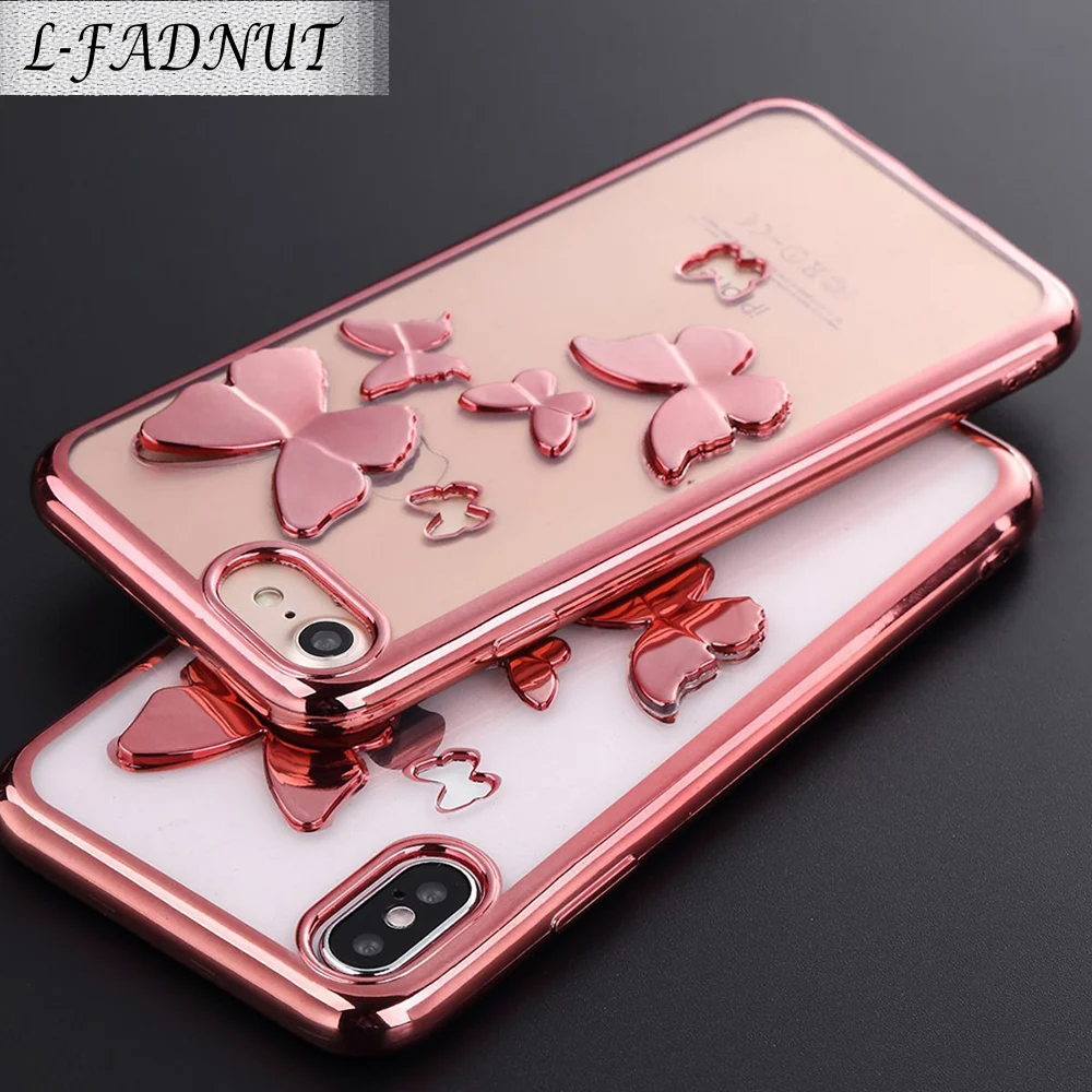 L-FADNUT For iPhone 6 Case 6S 7 8 Plus X Xr Xs Max Cases Cute Silicone Shockproof Soft TPU Bumper Protective Cover Coque Fundas |