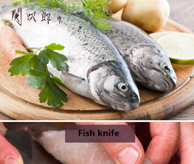 Тайвань GCL круглое лезвие живота острая филе нож нарезки морепродуктов рыбы водных продуктов Инструмент Обработки рыболовные приманки ножи