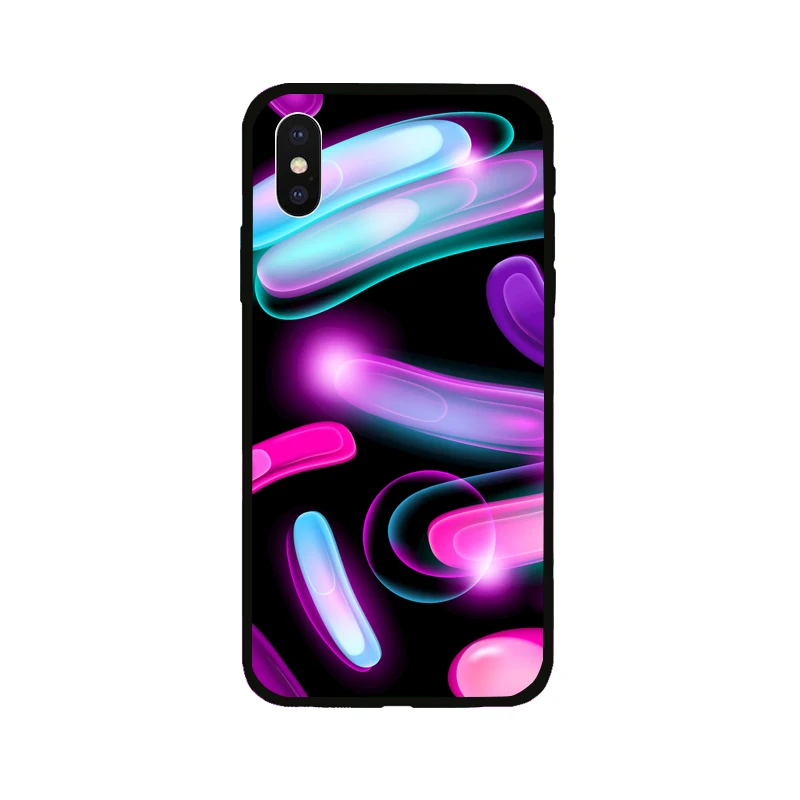 Высококачественный черный ТПУ Мягкий художественный абстрактный рисунок чехол