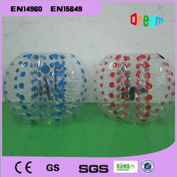 Бесплатная доставка Диаметр 1 2 м ПВХ пузырьки футбольный мяч для детей Зорб