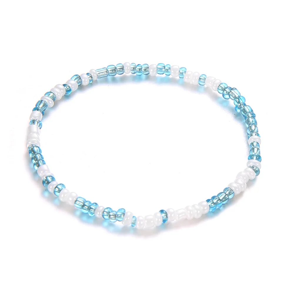 5 шт./компл. богемные многожильные волны океана бирюзы бусинами браслет на