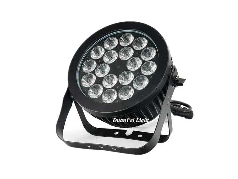 С кейс 6 шт./лот dmx512 светодиодные лампы led par прожектор RGB 18x10 w 4in1 высокий яркий
