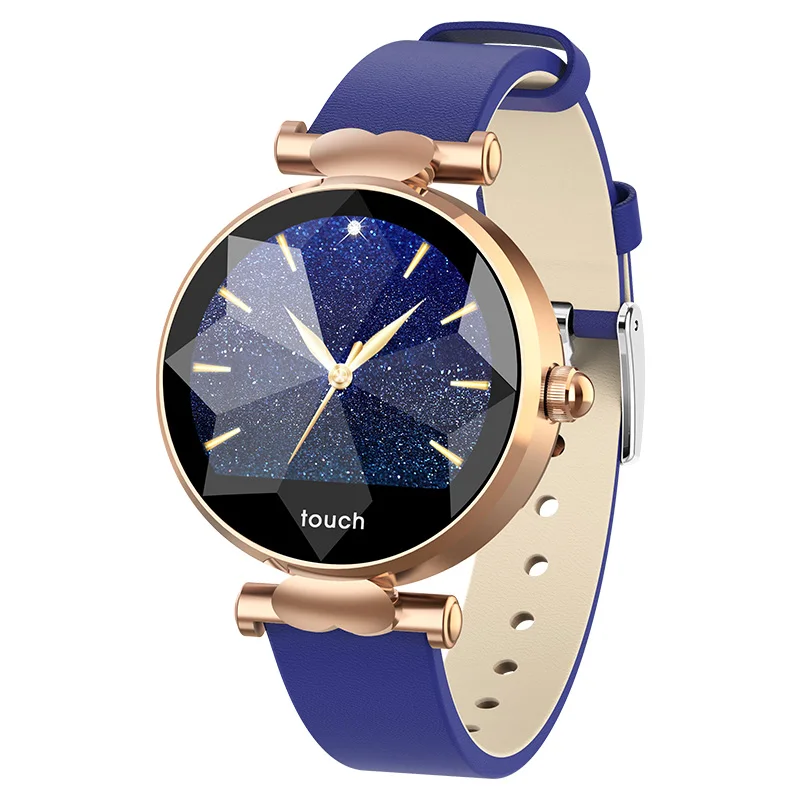 Gold Blue B80 женские Смарт-часы, водонепроницаемые, мониторинг сердечного ритма, шагомер, Bluetooth, для Android, IOS, фитнес-браслет, женские умные часы - Цвет: Gold Blue