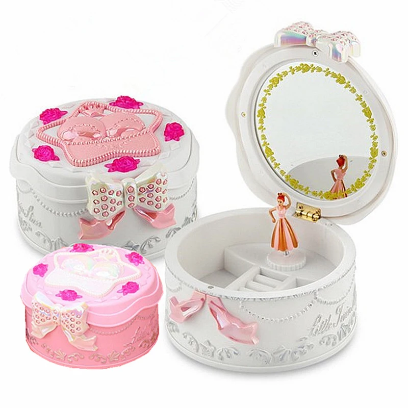 

Creative Music Box Dancing Girl Plastic Music Jewelry Box Childrens Christmas Gifts Musical Jewellery Box Hand Crank Music Box