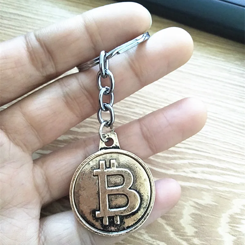 

Bitcoin Keychain Music Band keyring Pendant Jewelry