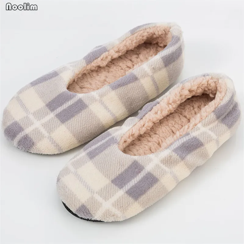 Beige lattice Мужские носки-тапочки Нескользящие домашние носки для взрослых и женщин Зимняя теплая Домашняя обувь толстые носки домашняя обувь тапочки на плоской подошве - Цвет: Beige lattice