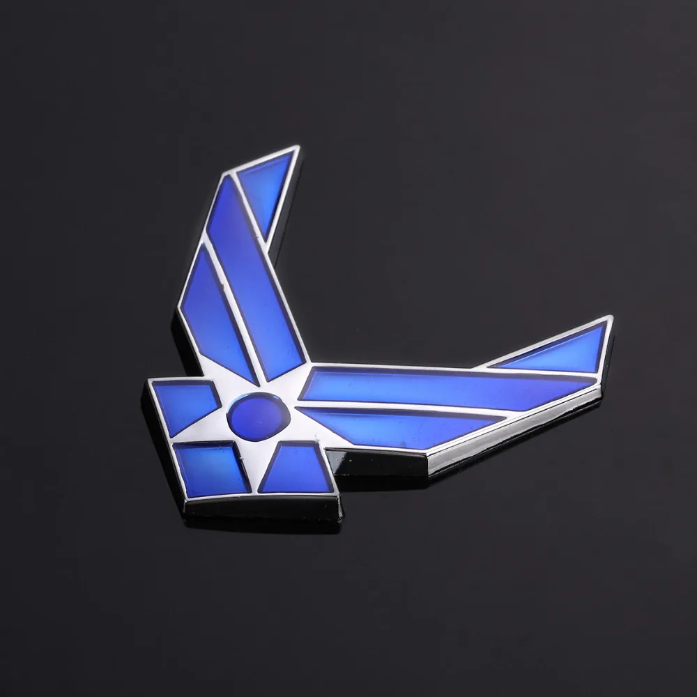 Автомобиль 3D USAF хромированная металлическая эмблема значок на руку Авто модный