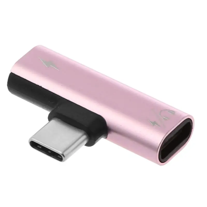 Кабель адаптер для зарядки наушников USB C Type Male Dual Female аудиокабель AUX Xiaomi Mi 6 6x Huawei P20